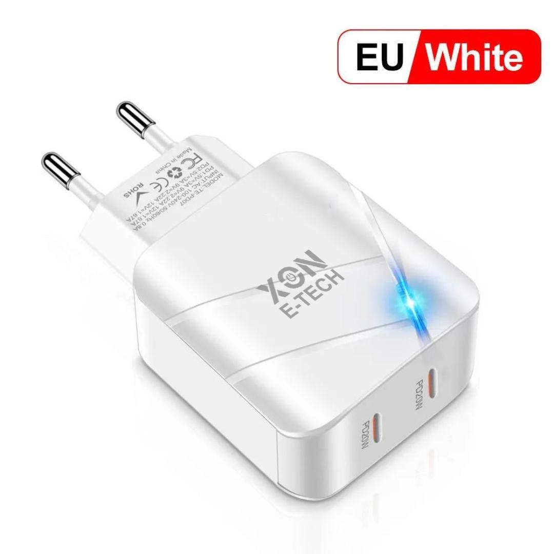 Зарядний пристрій XON PowerCharge USB Type-C 40W Білий (PCWC040020A0С2W 6105) - фото 2 Зарядний пристрій XON PowerCharge USB Type-C 40W Білий (PCWC040020A0С2W 6105) - фото 2