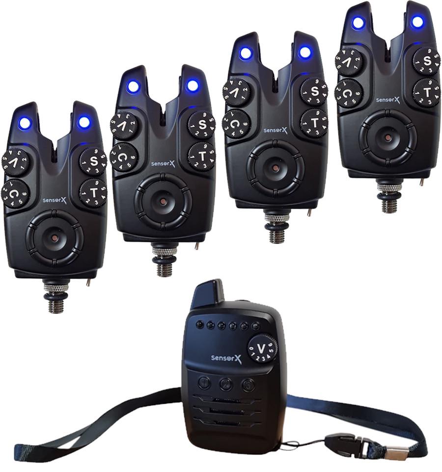 Набір сигналізаторів клювання World4Carp Sensor X 4+1 (WC360) - фото 8