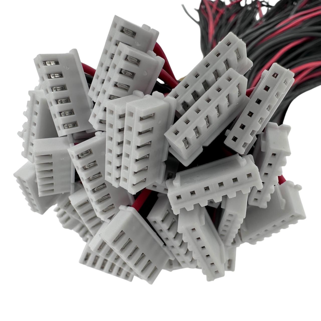 Разъем JST XH2.54-5S 6pin 30 см 22awg силиконовый провод на 6 контактов балансир для imax b6 (2313758178) - фото 3