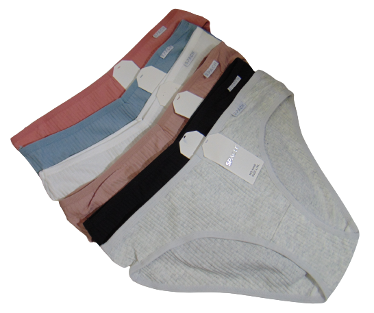 Комплект женских трусов хлопковых Spach 6400 в рубчик L-XL 6 шт. Разноцветный (1926128194)