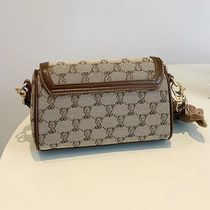 Жіноча сумка крос-боді Beibaobao через плече з брелоком - фото 5