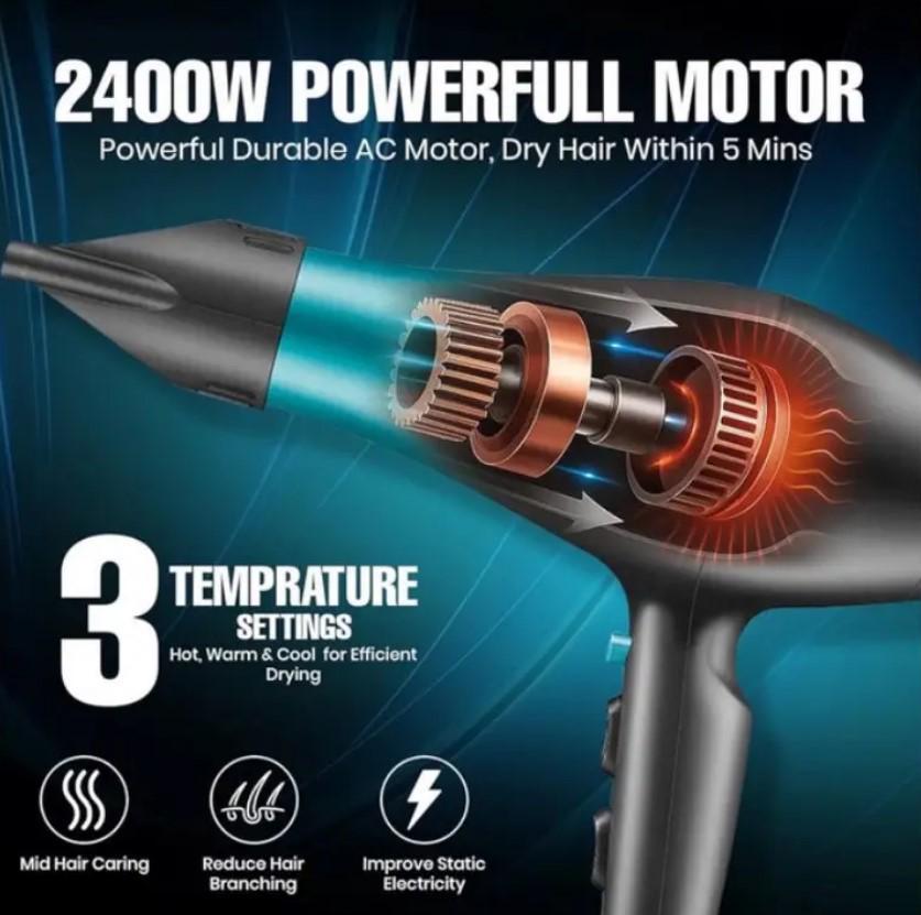 Фен для волосся VGR V-455 2 режими 2000 Вт Синій (2390000038) - фото 3