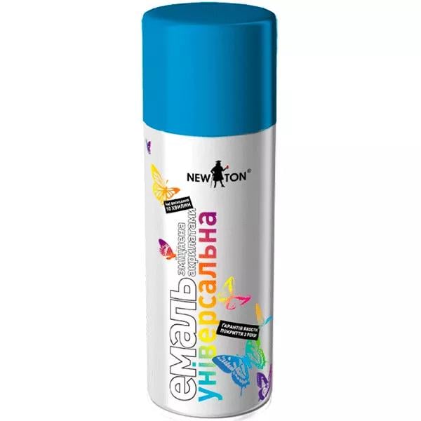 Краска-эмаль аэрозольная New Ton 5015 400 мл Голубой (000000219) Краска-эмаль аэрозольная New Ton 5015 400 мл Голубой (000000219)