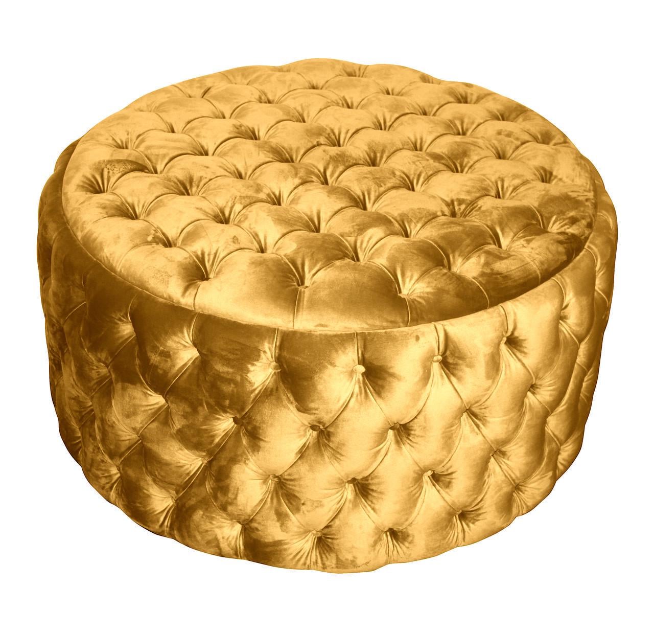 Пуф MeBelle Amster+ велюр 100x100x50 см Золотой (0174) Пуф MeBelle Amster+ велюр 100x100x50 см Золотой (0174)