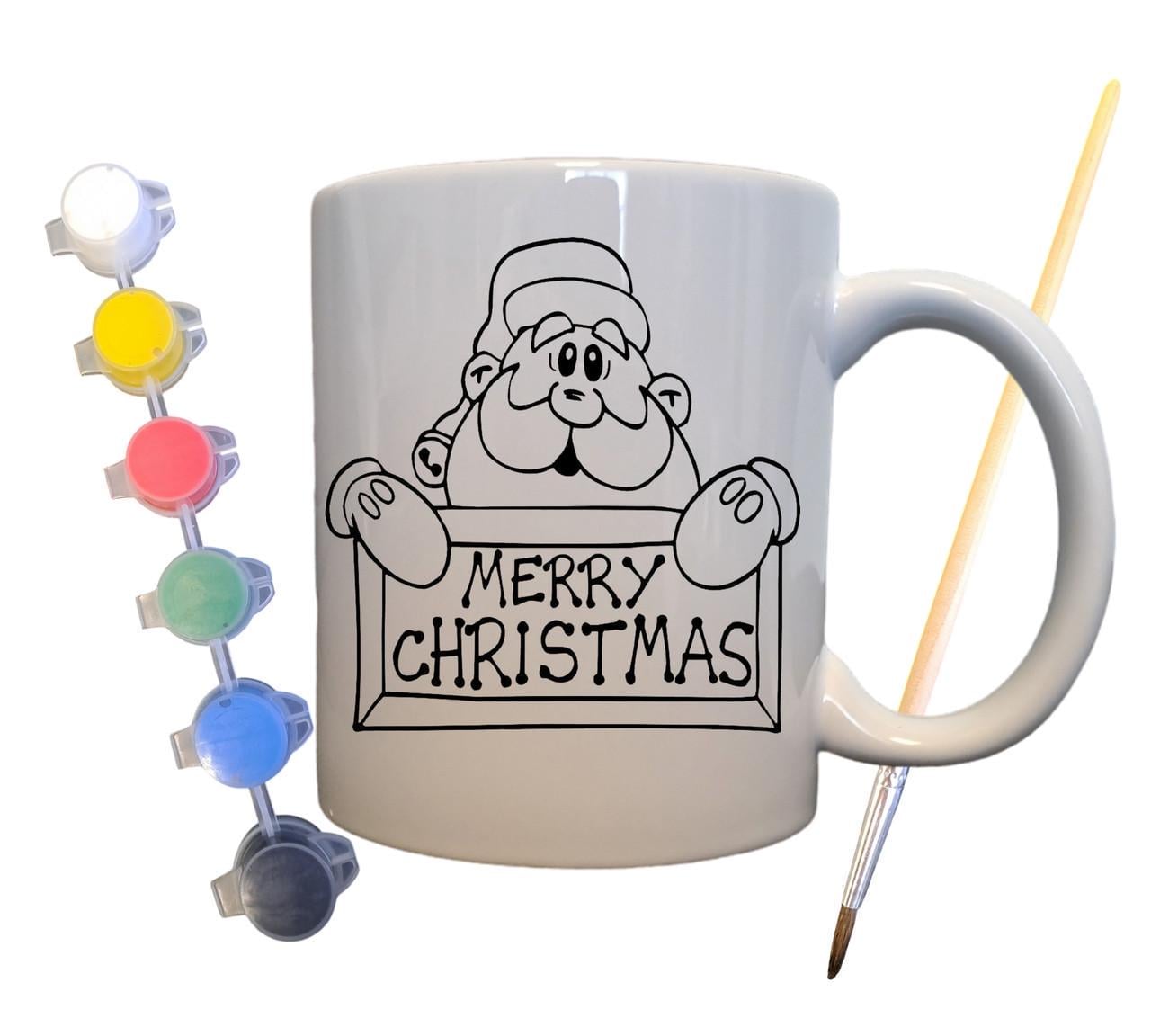 Набор для творчества кружка раскраска С Рождеством 330 мл Белый (КР0058)