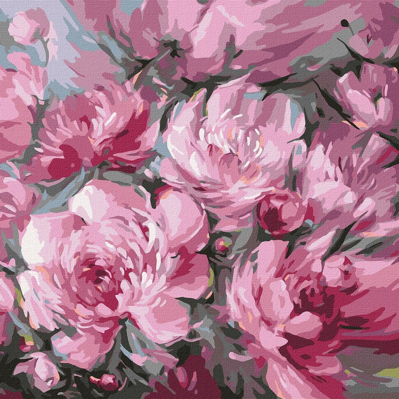 Картина по номерам Идейка KHO3253 Пышный букет 40х40 см (2092661913)