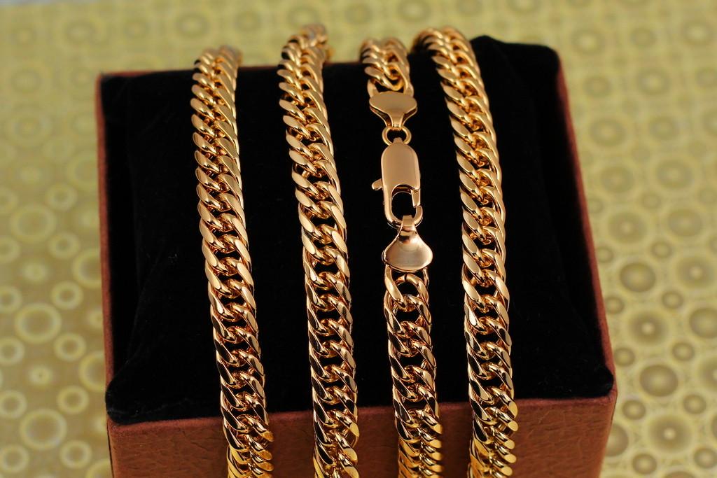 Цепь Xuping Jewelry Кобра 50 см 7,5 мм золотистая (2106067820)