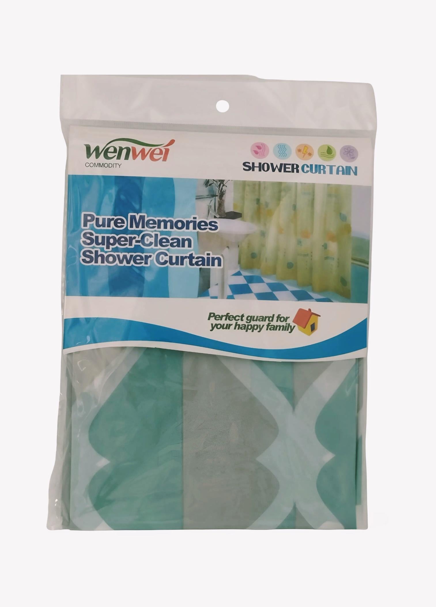 Шторка в ванную Stenson J00730 180x180 см с рисунком (32534357)