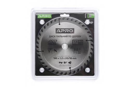 Диск пильный по дереву Apro 185х20/16х40Т (830142)