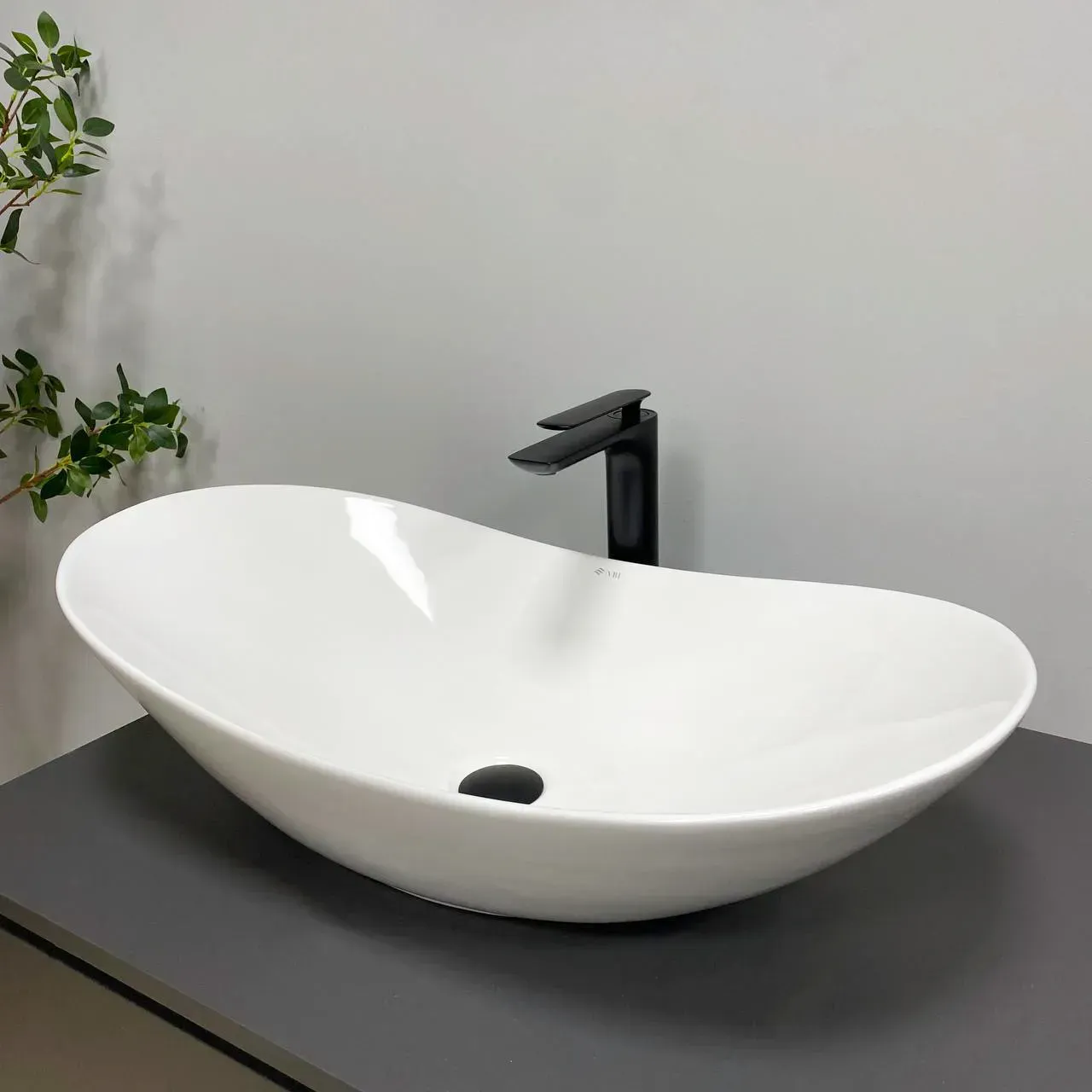 Раковина накладная VBI TURIN S овальная 520x320 мм Белый (RM-VBI-011515)