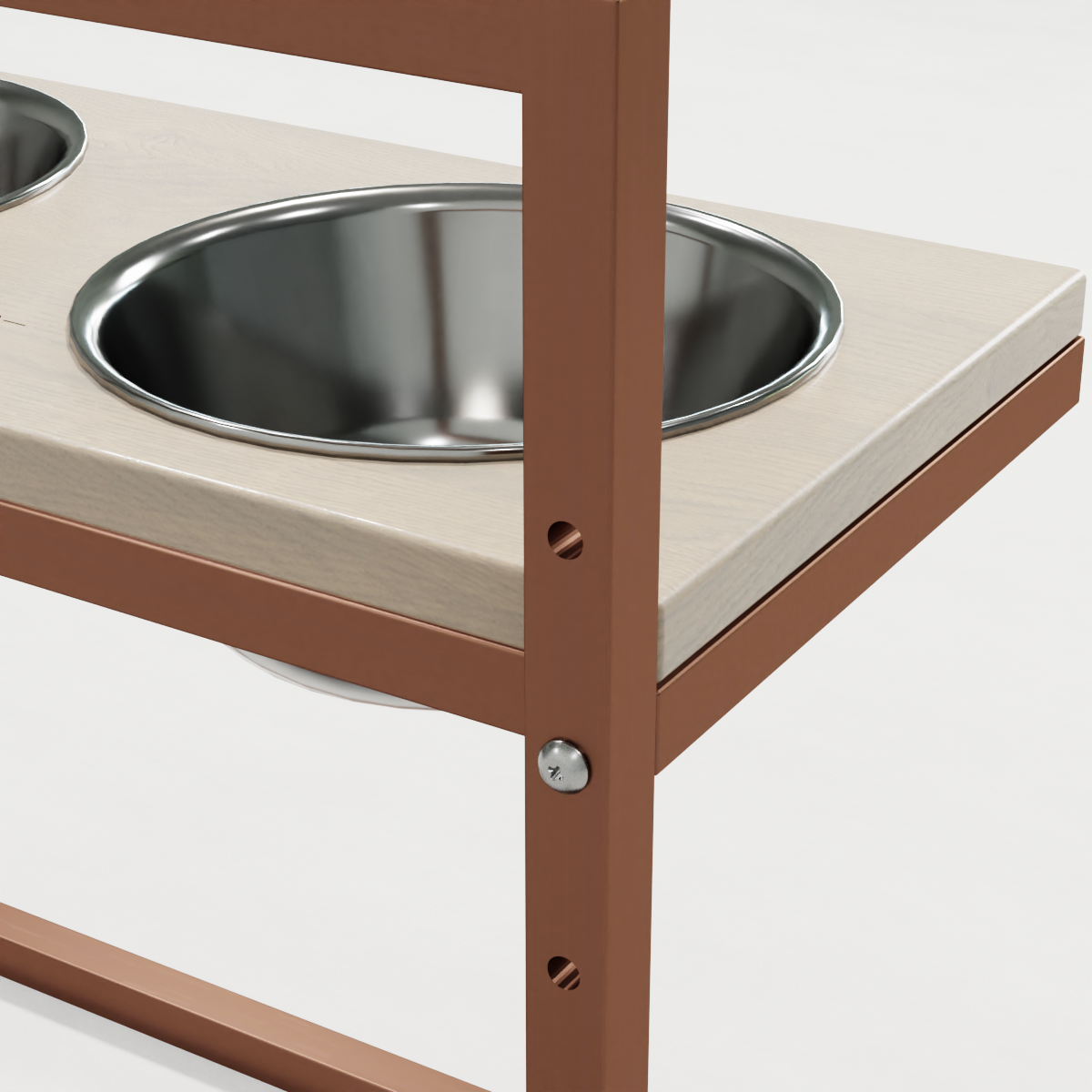 Миски на регулируемой подставке для больших собак Hollky Flex L 2х1,8 л (FL-502850-GLWH) - фото 3