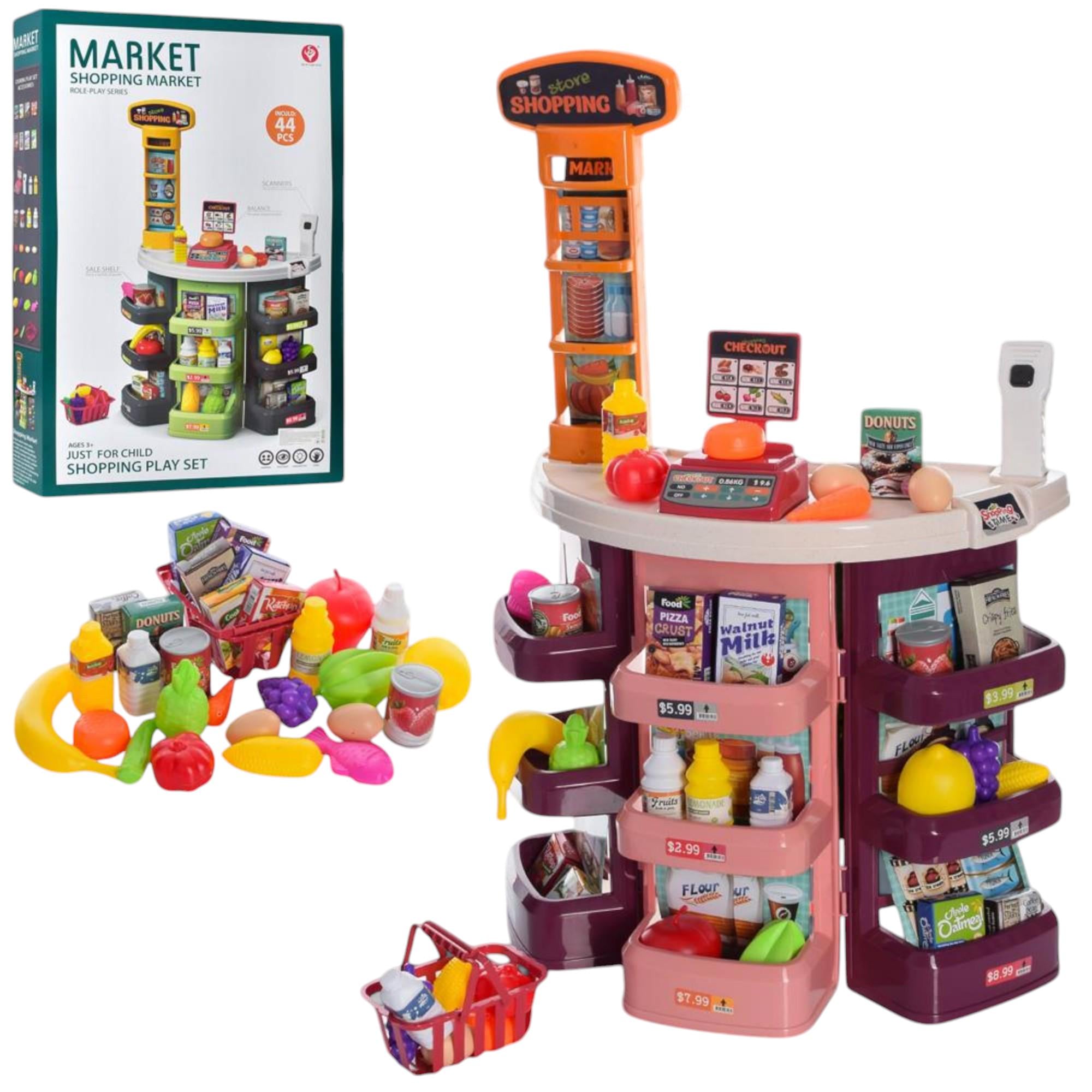 Игровой набор Bei Di Yuan Toys Market Cупермаркет с корзинкой 44 предмета (G_922-06A ) Игровой набор Bei Di Yuan Toys Market Cупермаркет с корзинкой 44 предмета (G_922-06A )
