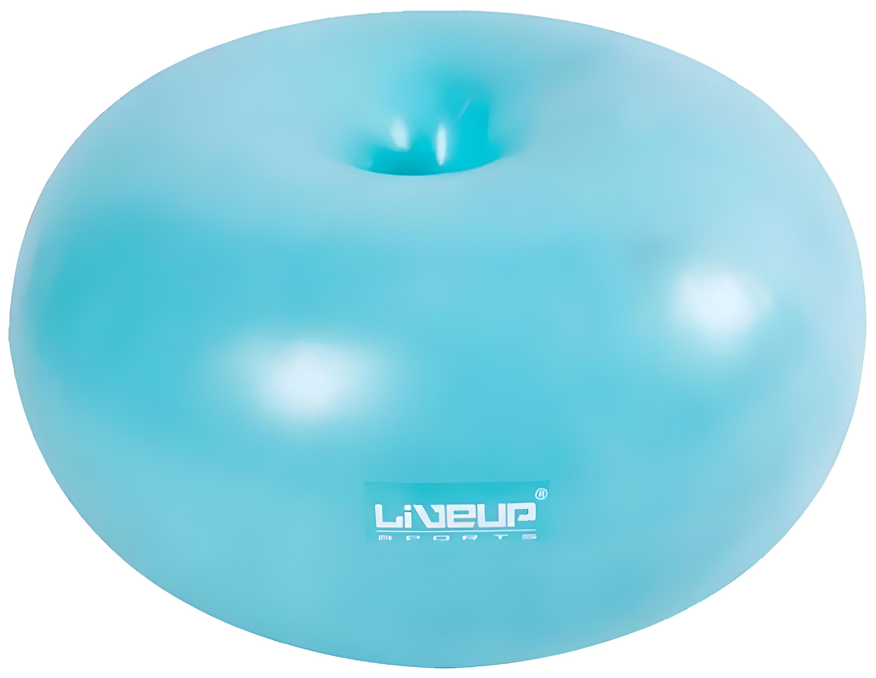 Фітбол LiveUP Donut Ball 45х25 см Блакитний (LS3567-b)