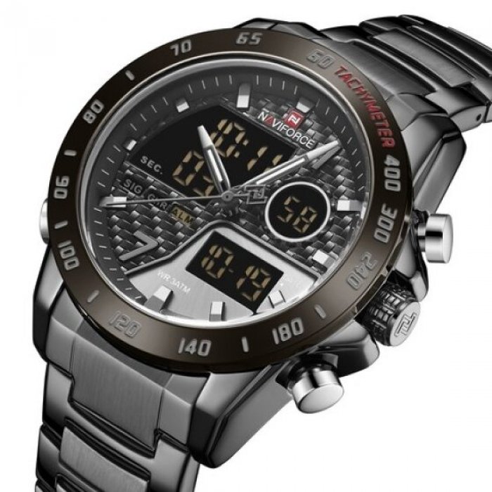 Часы наручные мужские Naviforce Dnipro Black (9171) - фото 2 Часы наручные мужские Naviforce Dnipro Black (9171) - фото 2