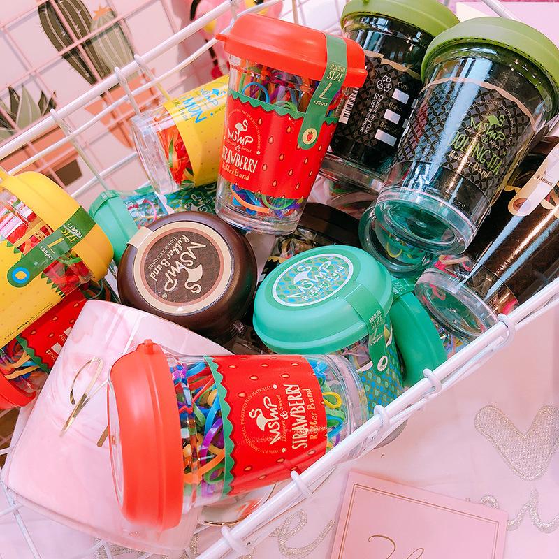 Набір резинок для волосся Strawberry 11692 130 шт. 35 мм (4570360) - фото 2