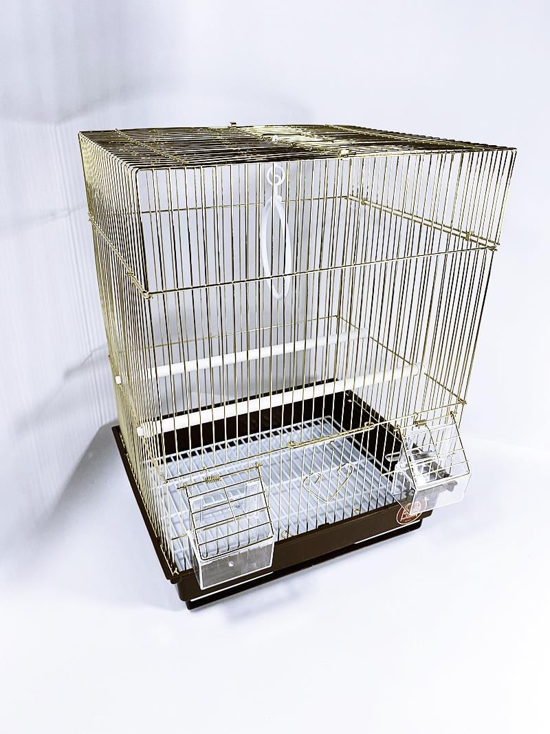 Клетка для птиц Золотая клетка A405G 35х28х46 см (A405G) - фото 2 Клетка для птиц Золотая клетка A405G 35х28х46 см (A405G) - фото 2
