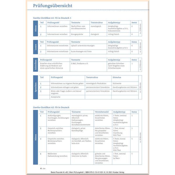 Книга Beste Freunde A1+A2 Mein Prüfungsheft - фото 3 Книга Beste Freunde A1+A2 Mein Prüfungsheft - фото 3