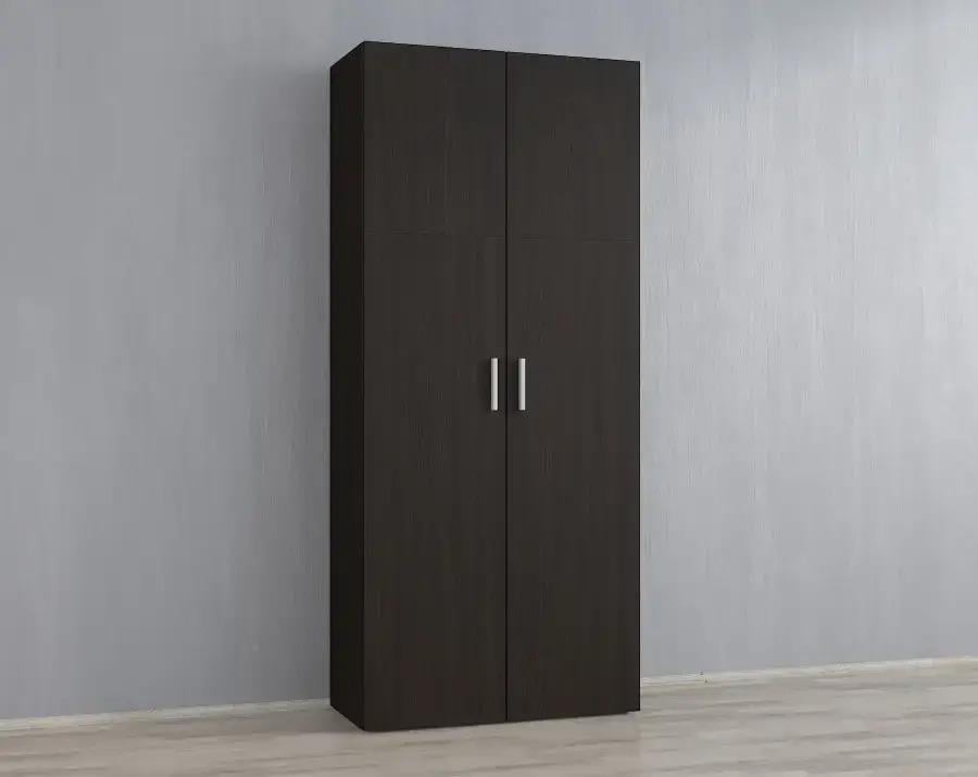 Шафа розпашна з полицями для прибирального інвентарю Венге темний (Р85в)