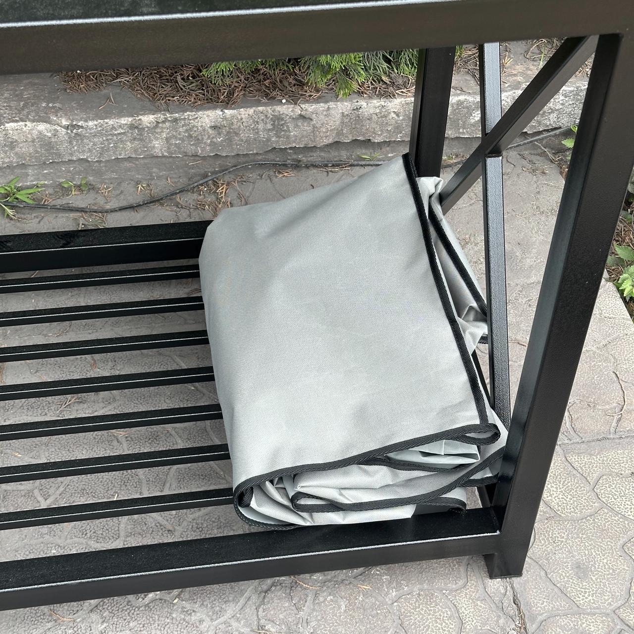 Чехол Metalzavod для мангала в стиле LOFT на 9 шампуров 115х65х110 см Серый (CHHL-ML9-GY) - фото 7