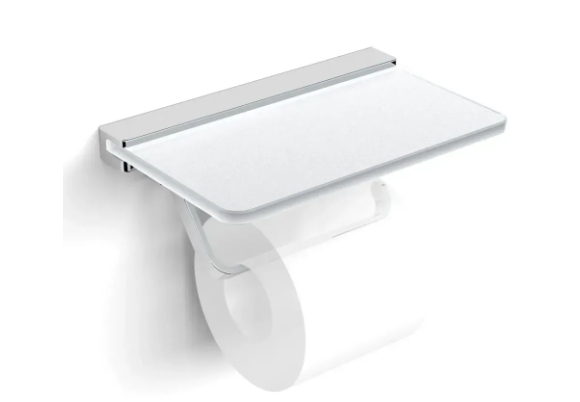 Держатель для туалетной бумаги VOLLE Teo 15-88-446 с полочкой (15-88-446 VOLLE)