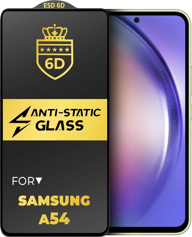 Стекло защитное 6D Anti-Static Samsung Galaxy A54 A546 Glass Shield (34196)