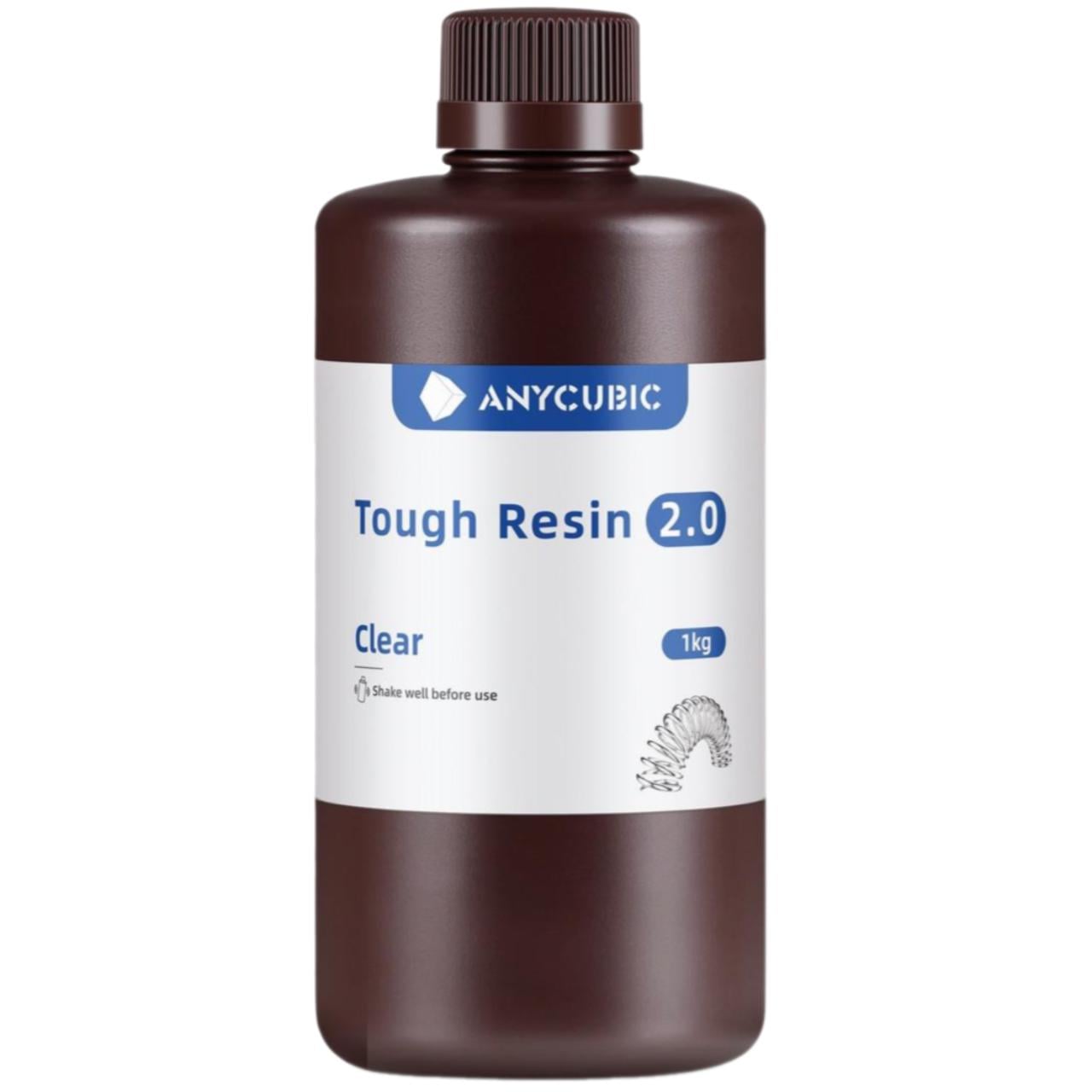Смола фотополимерная Anycubic Tough Resin 2.0 1 кг Прозрачный (SRX2CL) Смола фотополимерная Anycubic Tough Resin 2.0 1 кг Прозрачный (SRX2CL)