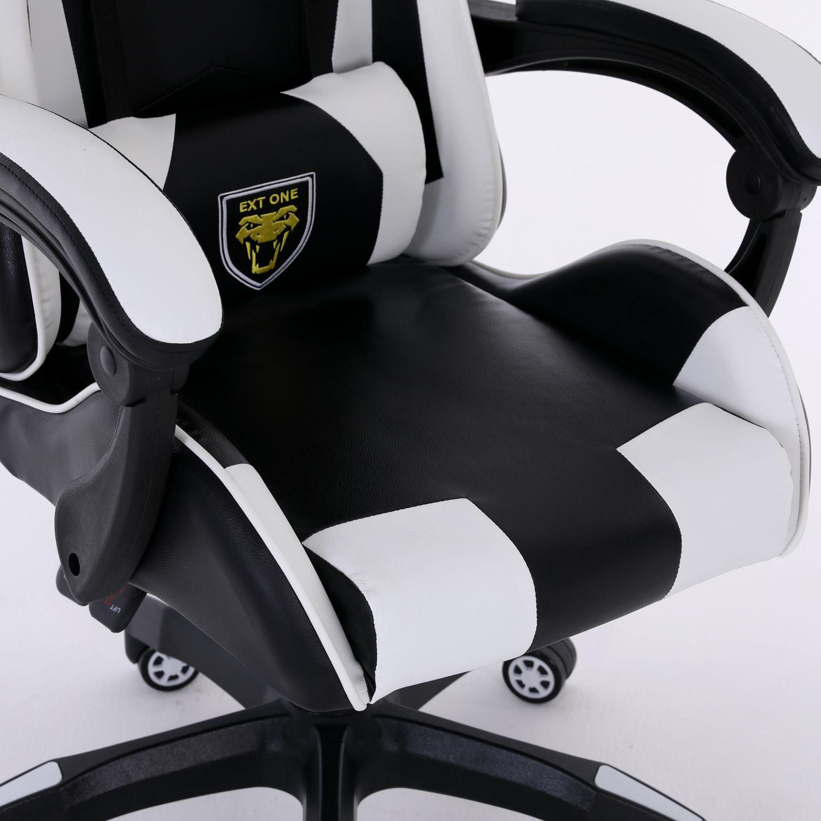 Кресло компьютерное Ext One Черный/Белый (10013698) - фото 8 Кресло компьютерное Ext One Черный/Белый (10013698) - фото 8