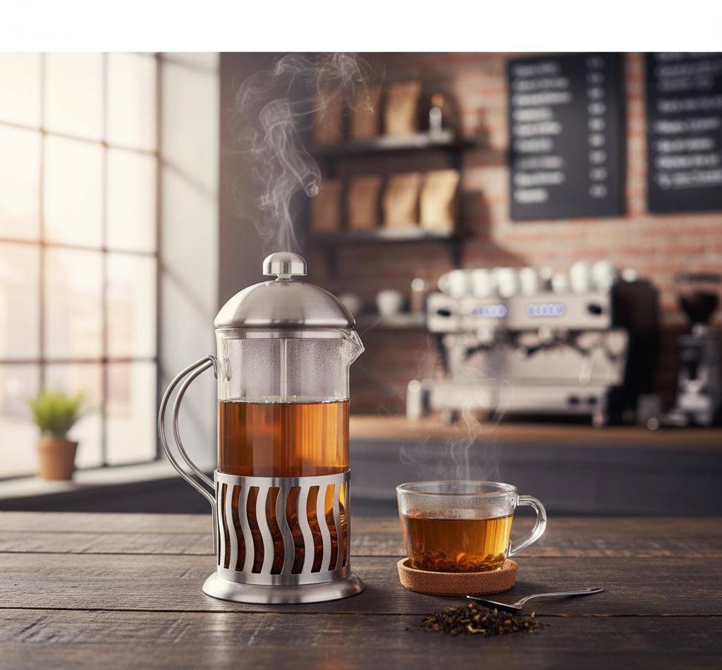 Заварник-пресс Mars 0,8 л нержавеющая сталь (30588) - фото 2