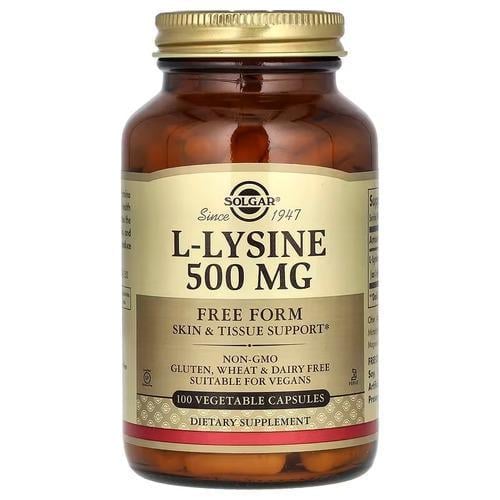 Лизин Solgar L-Lysine 500 мг 100 caps (SOL-01681)