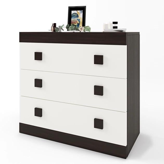 Комод Эверест Соната-1 800х380х750 мм Венге/Белый (ЕВ20140)