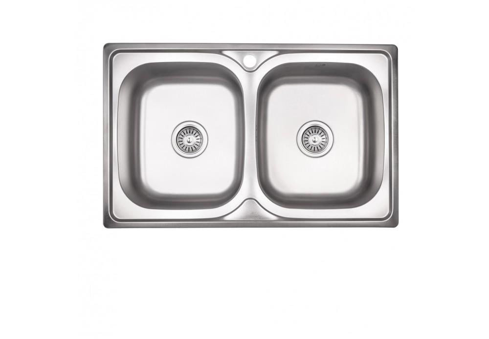 Кухонная мойка Lidz 7948 0,8 мм Satin (LIDZ7948SAT8)