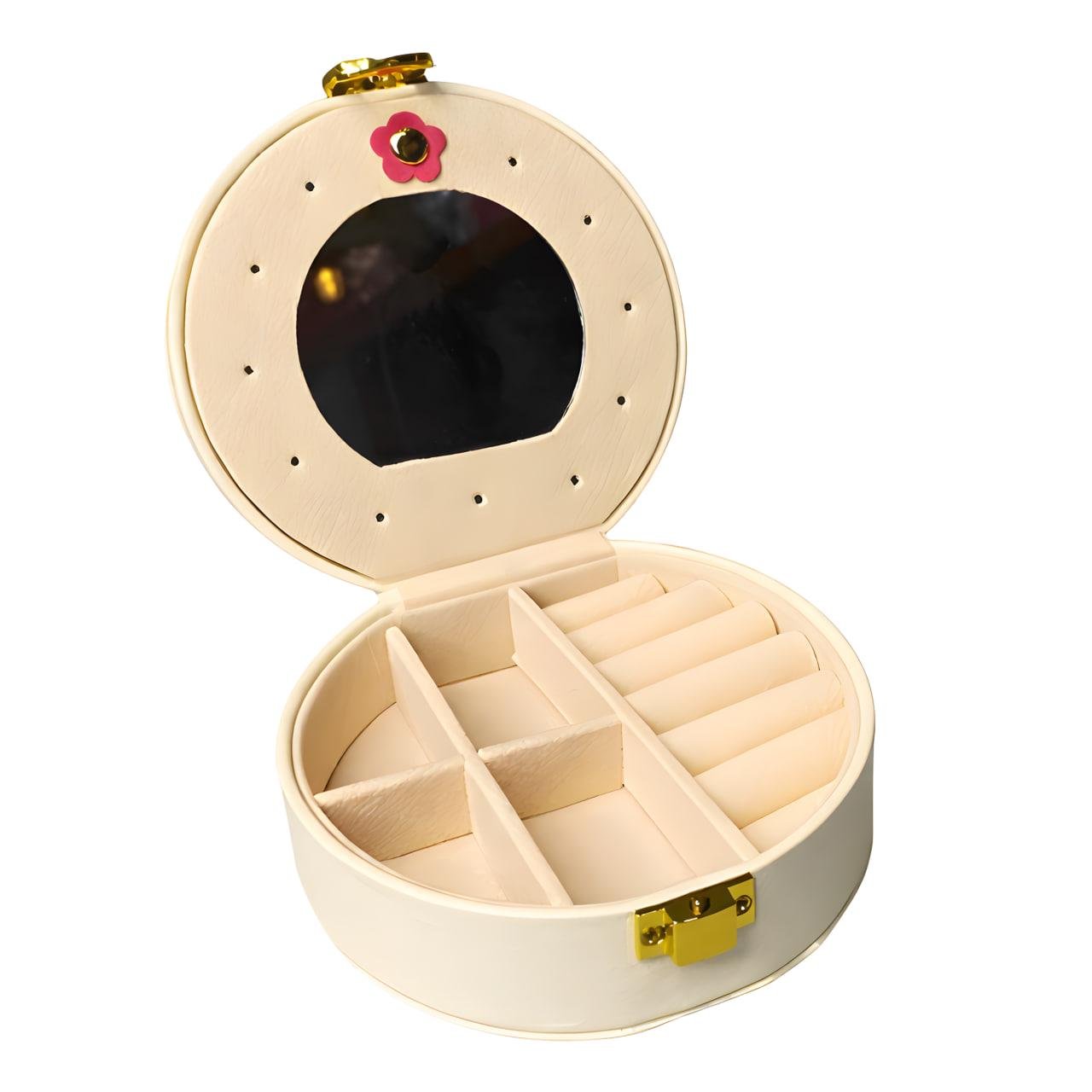 Скринька-органайзер для прикрас 10х10х5 см Білий (24-421)