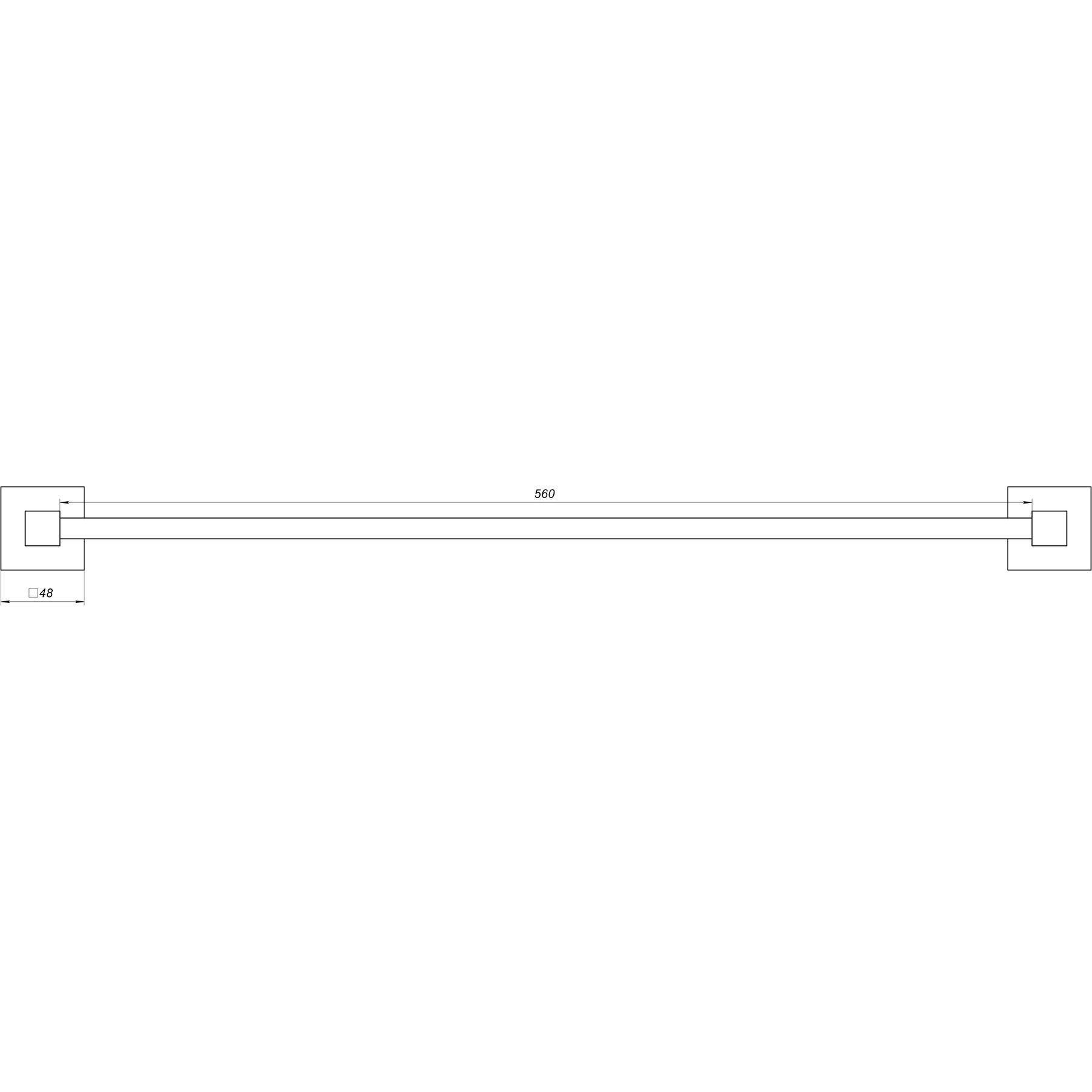 Тримач рушників Globus Lux SQ 9402-60 SUS304 (000019464) - фото 2