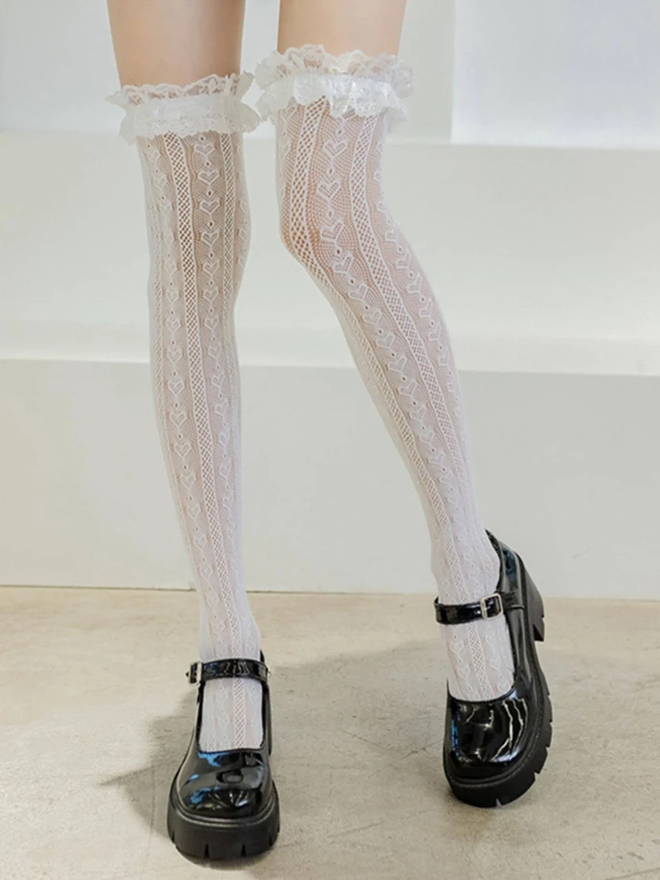 Чулки кружевные Белый (33541568) Чулки кружевные Белый (33541568)