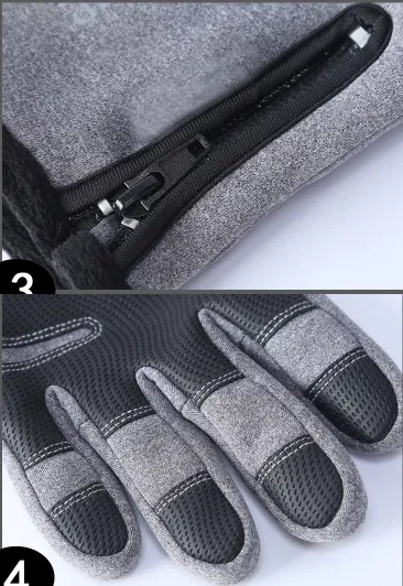 Лижні вело-спортивні рукавички Windstopper S Сірий (1501224211) - фото 5 Лижні вело-спортивні рукавички Windstopper S Сірий (1501224211) - фото 5