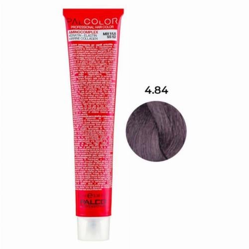 Крем-краска для волос PALCO с комплексом аминокислот 4.84 светло-средний горячий браун интенсивное какао (2516548264)