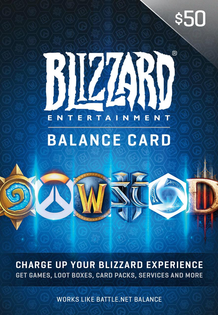 Подарочная карта Blizzard Gift Card на 50 usd US-регион