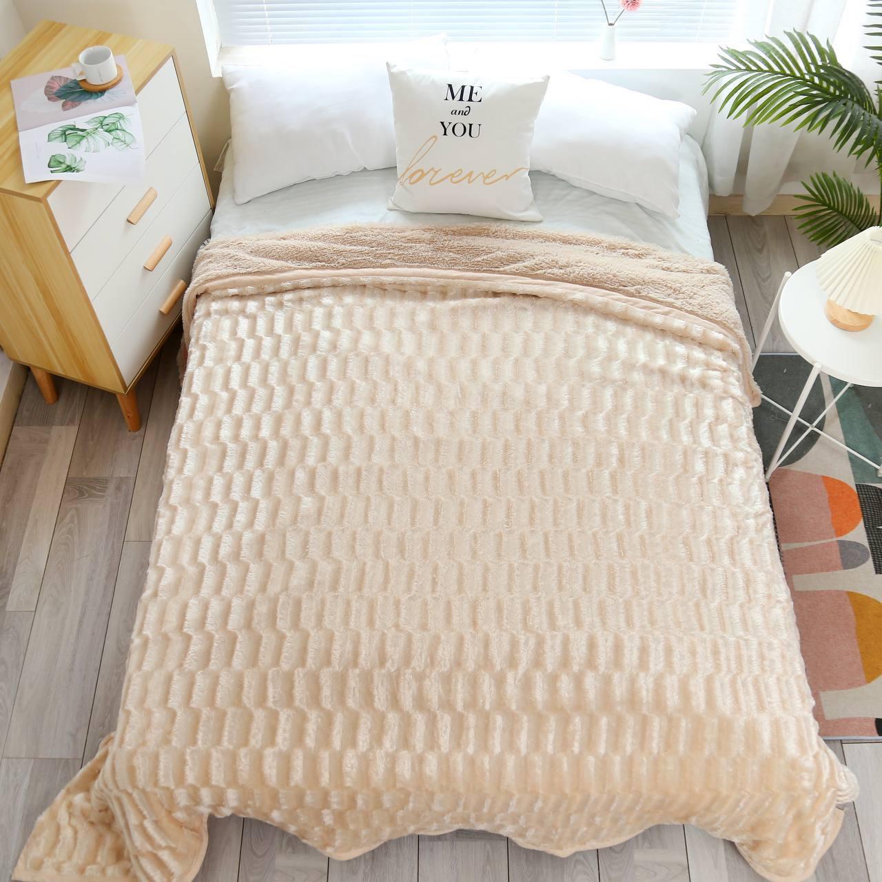 Плед трава 220х240 см Бежевый (Д-am-norka-007) - фото 1 Плед трава 220х240 см Бежевый (Д-am-norka-007) - фото 1