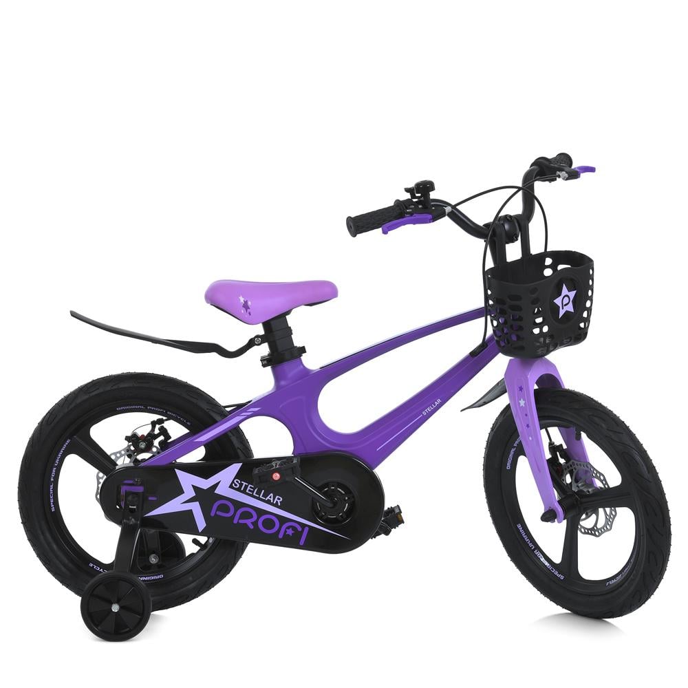 Велосипед детский PROF1 MB 161020-5 STELLAR с магниевой рамой/дисковые тормоза/колеса 16" Фиолетовый (32467402) Велосипед детский PROF1 MB 161020-5 STELLAR с магниевой рамой/дисковые тормоза/колеса 16" Фиолетовый (32467402)