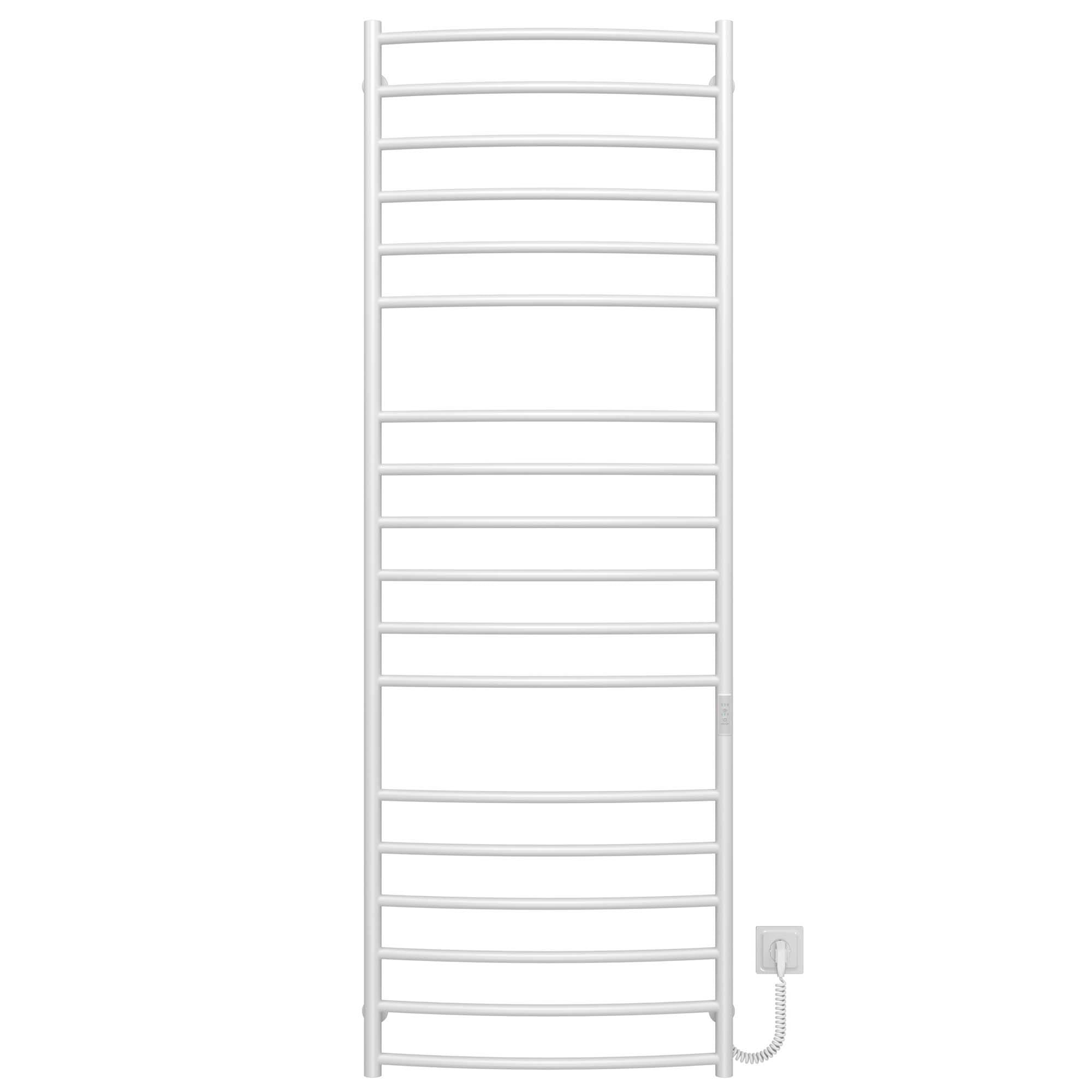 Полотенцесушитель электрический Deffi Классик Элит П18 WD03 правое подключение нержавеющая сталь 600х1800 мм Белый (C.KE.180.60.18.E.W.R.3)