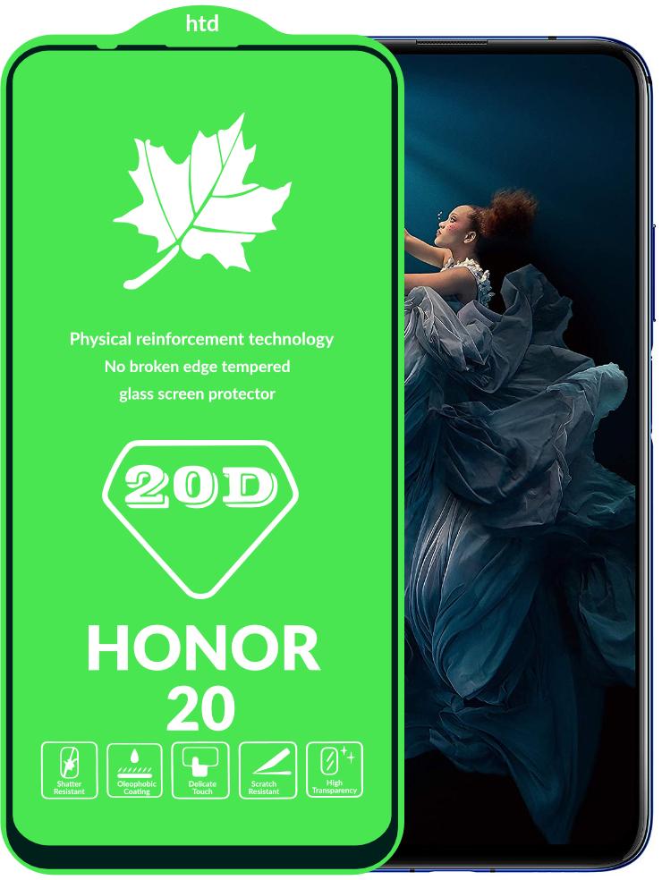 Защитное стекло 20D Glass Honor 20 большой радиус (15793)