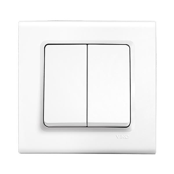Выключатель Viko Linnera 2-клавишный Белый