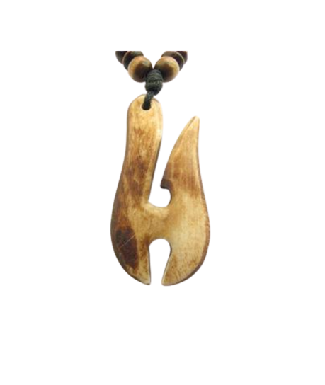 Амулет із кістки Дригуг тибетський 4,0x2,5x0,5 см (t07130)