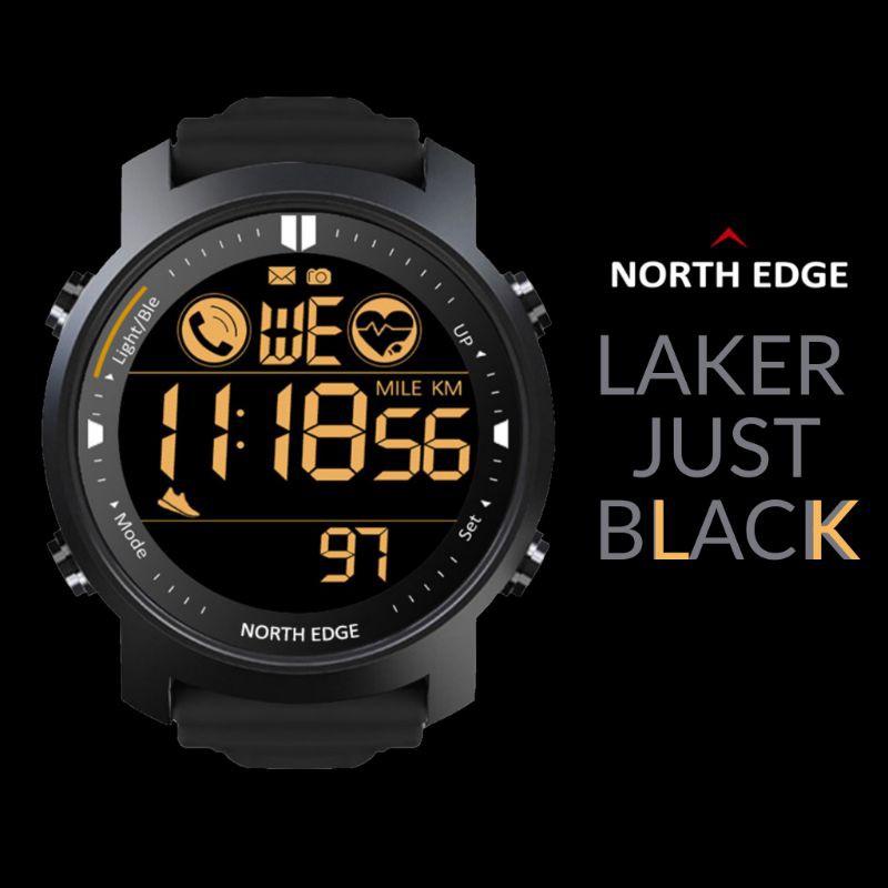 Годинник наручний чоловічий North Edge Laker 5BAR Black (9990) - фото 2