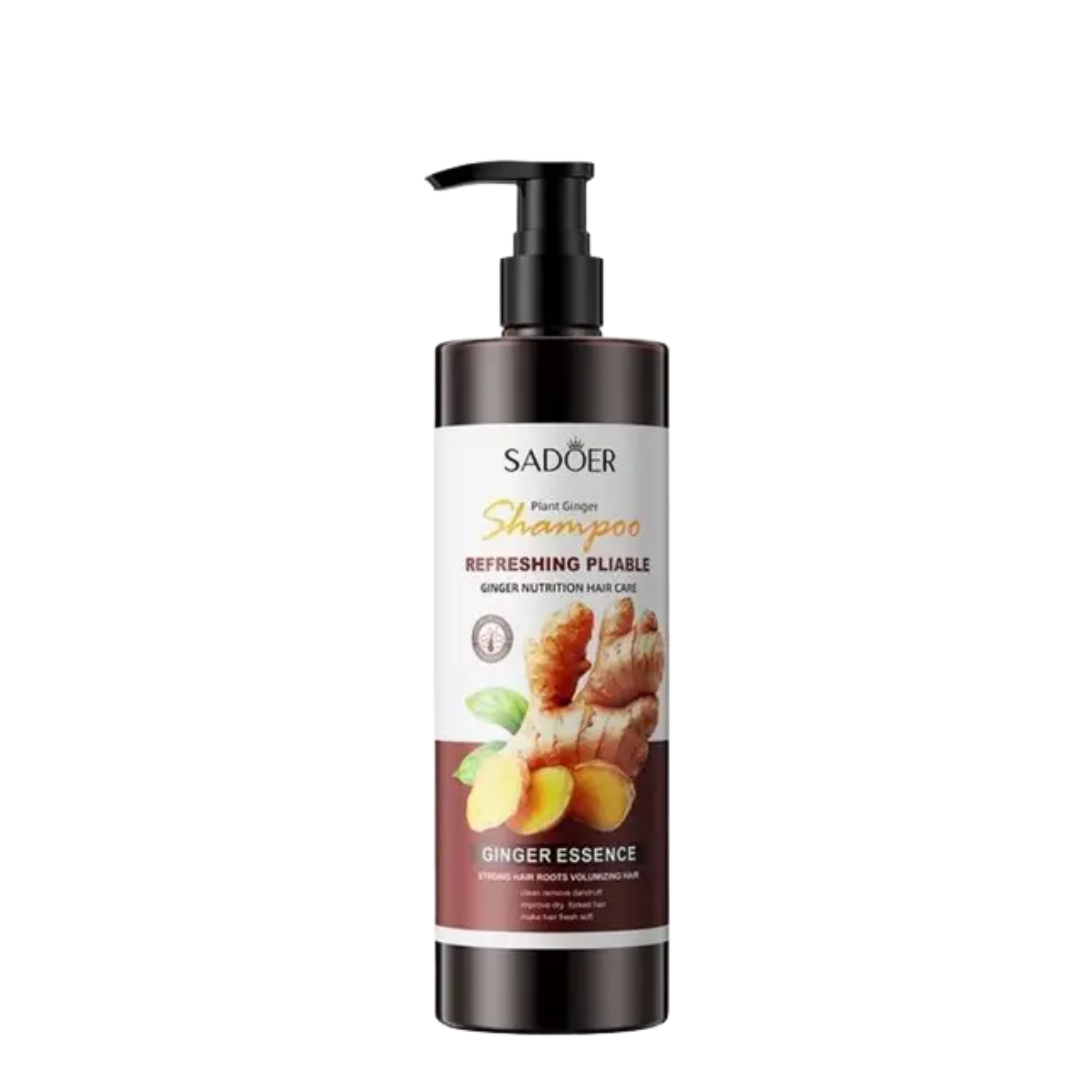 Шампунь для зміцнення волосся з імбиром Sadoer Refreshing Pliable 500 мл