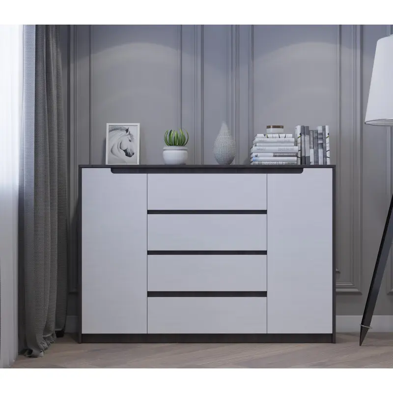 Комод Еверест Мікс-3 Венге темний/Білий (26813156) - фото 3 Комод Еверест Мікс-3 Венге темний/Білий (26813156) - фото 3