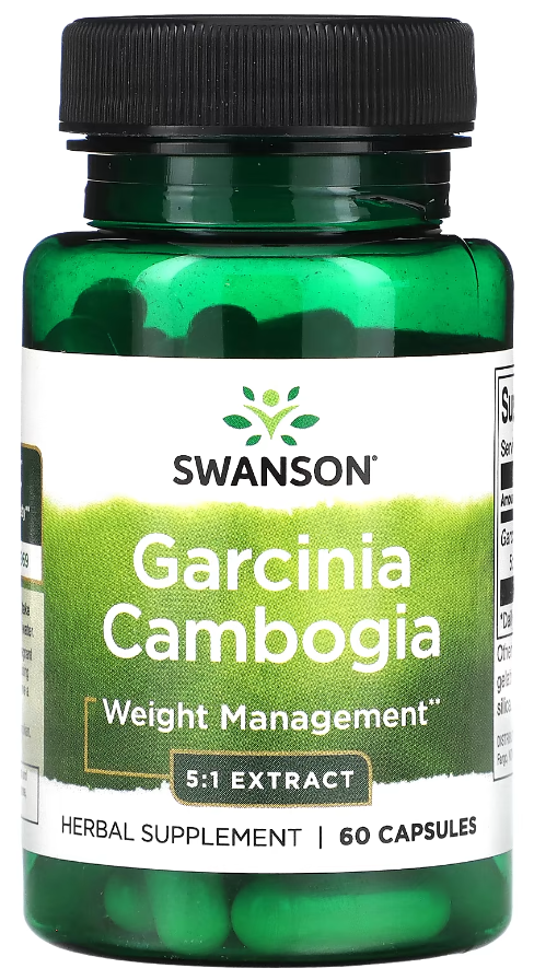 Комплекс Экстракт камбоджийской гарцинии Swanson Garcinia Cambogia 5:1 Extract 80 мг 60 капсул Комплекс Экстракт камбоджийской гарцинии Swanson Garcinia Cambogia 5:1 Extract 80 мг 60 капсул