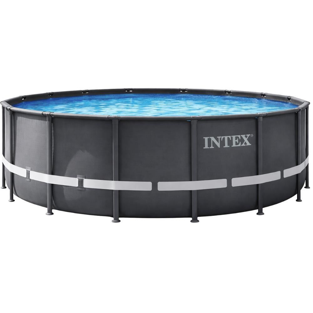 Бассейн каркасный круглый Intex Ultra XTR Frame 26330-0 ПВХ 549х132 см Темно-серый (147-9-26330-0)