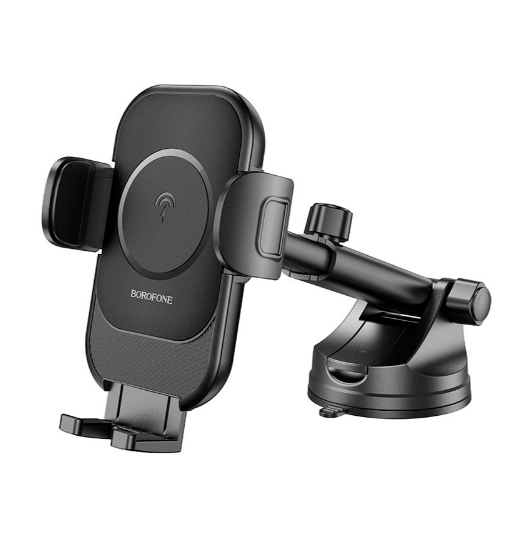 Тримач для телефону Borofone Blue Charm wireless fast charging BH203 з бездротовою зарядкою 15W 4,5-7" Чорний
