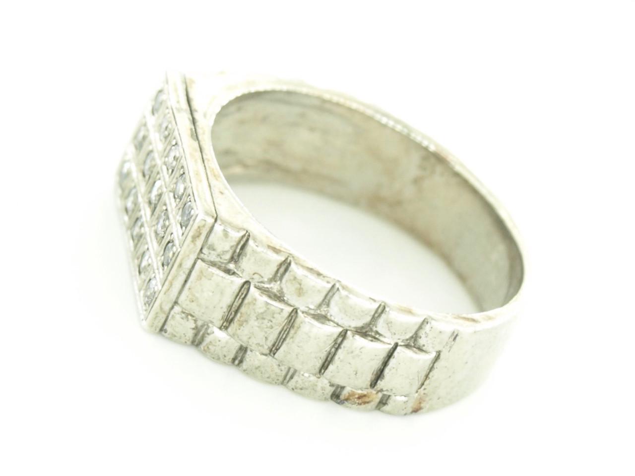 Кольцо из серебра с фианитом р. 18,5 (21 01850314 1) - фото 4 Кольцо из серебра с фианитом р. 18,5 (21 01850314 1) - фото 4